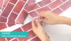 24pcs WONGIRL Self-Adhesive Marble Wall Stickers - Easy Peel & Stick Decorative Plastic Murals for Bedroom & Bathroom