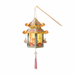 MILLICTD Rabbit Middle Autumn Festival Lantern Paper Hand Made Handheld Lantern Chinese PP Children DIY Lantern Material Kit Women