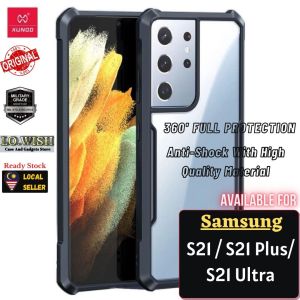 XUNDD Ori Samsung S23 Ultra S22 S21 Ultra Case S23 S22 S21 Plus S21 FE Case S23 S22 S21 Casing Transparent Hard + Shockproof Acrylic Full Protection SGS Military Grade Protection