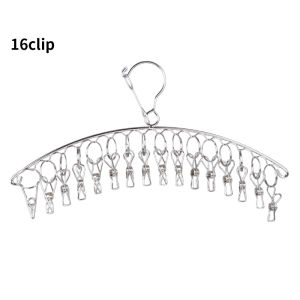 Móc Treo Quần Áo Chống Gió Bằng Thép Không Gỉ Kẹp 6/8/10/16 Móc Treo Đồ Giặt Móc Phơi Tất Khăn Áo Ngực Dây Phơi Quần Áo Móc Phơi Tất Giặt Quần Áo