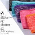 Syhood 8-Piece Fleece Headband Ear Warmers with Buttons - Stretchy Winter Running Sweatbands for Women and Men - Vivid Colors. 