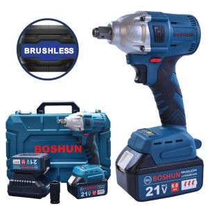 [ KHÔNG CHỔI THAN ] Máy Siết Bulong BOSHUN BD-IW330 Động Cơ Không Chổi Than Đầu Khẩu 1/2 Đa Dụng