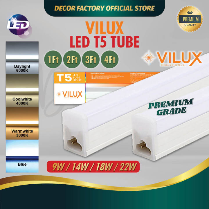 【Super Saver】PREMIUM LED T5 Tube Drop Curve Ceiling Light T5 Light Lampu Plaster Siling Mentol c/w FullSet Conector