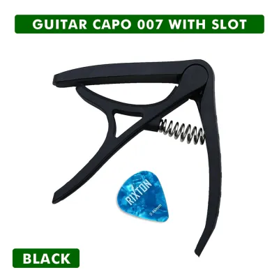 Rixtion Guitar Capo 3 in 1 Zinc Metal Guitar Capo with Slot