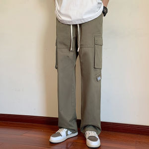 Vintage new style mens Cargo pants kargo pants trend straight casual pants multi pocket seluar kargo lelaki [636]