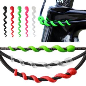 Silicone Bike Frame Cable Protector for Shift and Brake Hydraulic Hoses 4-6mm Diameter Anti-Scratch Wrap Guard Decorative