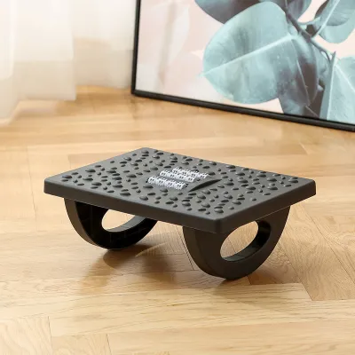 MLADEN Under Desk Footrest Foot Stool Massage Texture Can Swing 180 ° Non Slip Home Office Foot Rest Stand Tilt Footrests