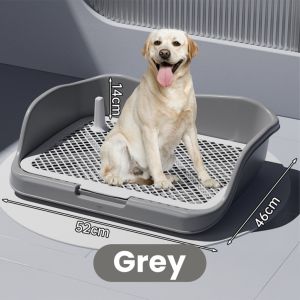 [SG] Extra Large size dog pee tray litter pan spacious toilet tray with removable grid