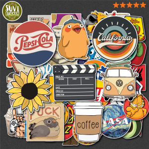 Sticker Vintage  Mix 3 chống nước dán laptop điện thoại đàn guitar mũ bảo hiểm. MSP: SV42