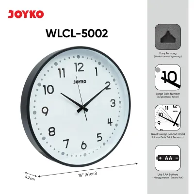JOYKO Wall Clock Jam Dinding WLCL-5000~5002