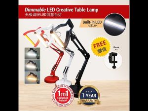 Dimmable LED USB 3 Modes Table Lamp Desk Folable Study Room Bedside Night Light Lampu Meja Baca Sisi Katil 无极调光LED创意台灯