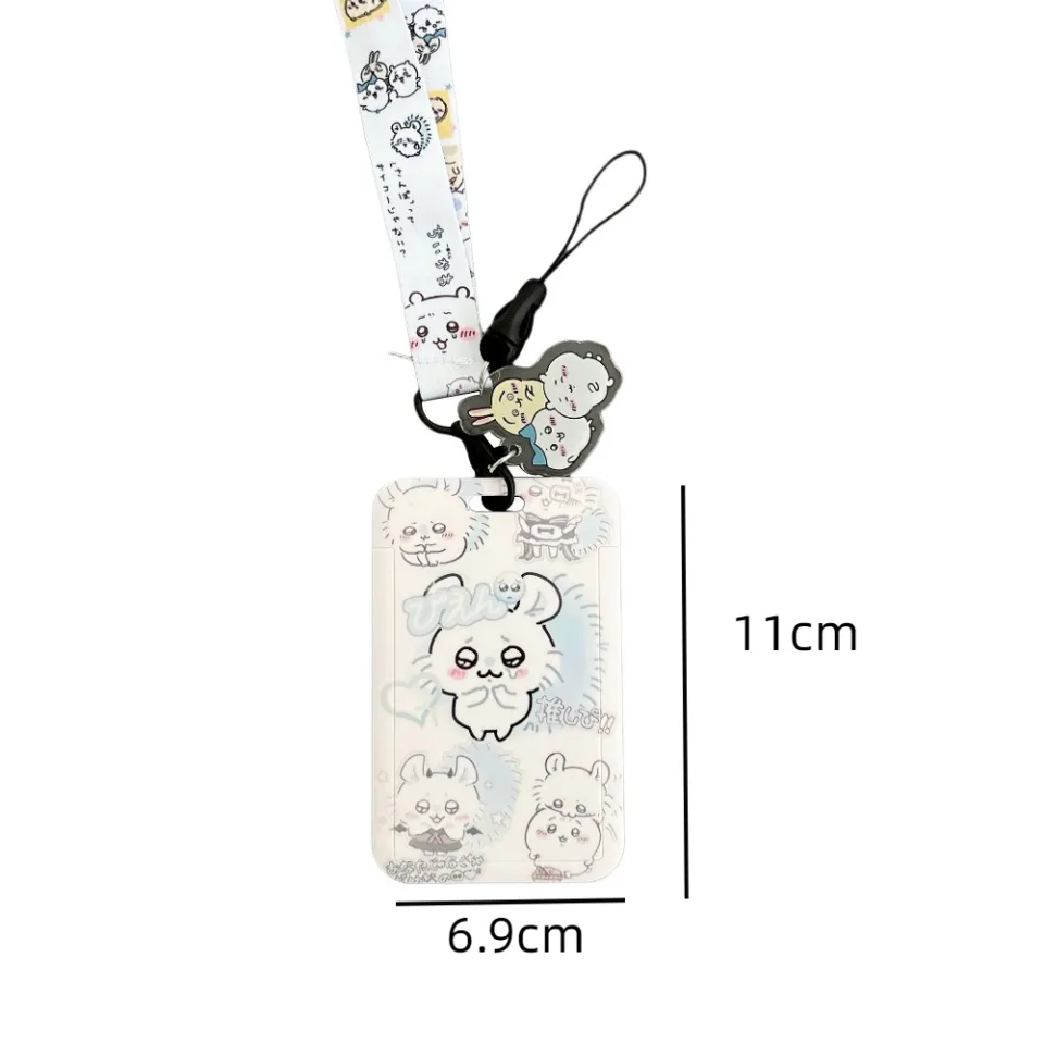 ESTRUS FASHION Chiikawa Cartoon Card Holder Hachiware with Long Rope Card  Sleeve Anti-lost Multifunctional ID Card Protective Sleeve Student | Lazada  PH