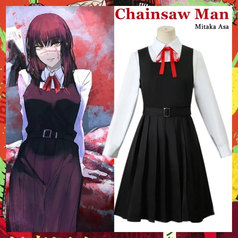 Chainsaw Man Cosplay Asa Mitaka Dress JK School Uniform Women Shirt War  Devil Halloween Costume For Woman Anime Clothes Meisjes | Lazada PH