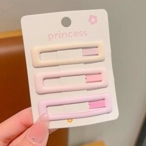 หมุดรูปทรงเรขาคณิตสำหรับเด็กที่ติดผมสำหรับเด็กผู้หญิงดาวกิ๊ฟหนีบผมเครื่องประดับผมน่ารักสำหรับสีทึบเด็ก4ชิ้น/ล็อต