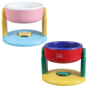Elevated Pet Feeding Station With Height Option For Comfortable Dog Dining Feeding Bowl Bright Color