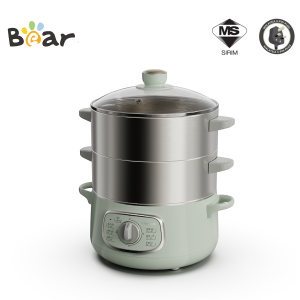 Bear Multifunctional Food Steamer Deluxe 3 Layer Food Steamer / Cook / Hot Pot Stainless Steel Food Steamer BFS-GM100L