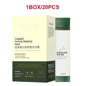 【buy 1 take 1】Collagen Firming Sleeping Mask Original Jelly Sleeping Mask Whiten Anti-aging anti-wrinkle Muscle Lifting Stretching Supplementing Collagen Firm Skin Moisturizing Oil Control Shrink Pores Wash-off Facial Mask collagen sleeping face mask