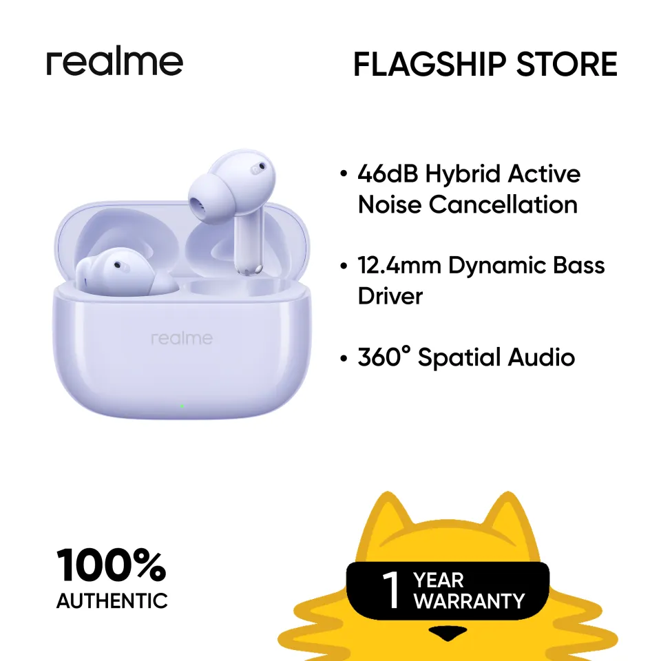 realme Buds T310 46Db Hybrid Active Noise Cancellation