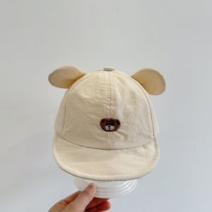 MAXG Khô nhanh Mũ bóng chày cho bé Vành mũ mềm Thêu hình chú gấu nhỏ Mũ Gấu Hoạt Hình Dễ thương và thoáng khí Mũ lưỡi vịt Mùa hè
