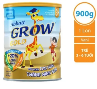 Sữa Bột Abbott Grow Gold 3+ 900g [Cho Bé Từ 3 - 6 Tuổi]