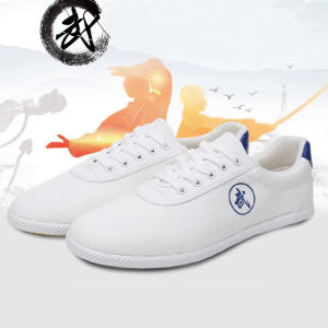 USHINE EU35-46 Canvas KungFu Shoes Martial Arts TaiChi Taekwondo WuShu Karate Sports Shoes Sneakers Shoes Big Size