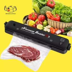 Máy Hút Chân Không Kiêm Hàn Miệng Túi Ducks Can Fly Công Nghệ Vacuum Sealer Bảo Quản Thực Phẩm Tặng Kèm 10 Túi Nhám