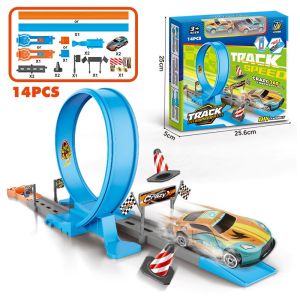 🎉[Msia Stock] 360 Degrees Hot Wheel Racing Car Track Spiral Runway Track Builder Playset Toys Car Wheels Racer Toy DIY Kids Toys Educational Kereta Mainan Kanak Kanak