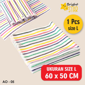 Alas Ompol Bayi Kain Lurik BABY LEON AO-01 Kain Alas Tidur Bayi Alas Kain Penyerap Ompol Bayi Alas Perlak Bayi