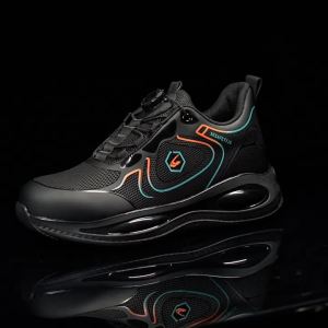 Size 47 48 Waterproof Work Safety Shoes Men Women Steel Toe Work Sneakers Rotating Button Air Cushion Safety Boots for Men Women