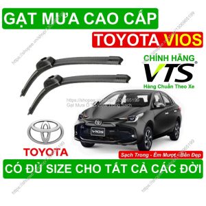 Gạt Mưa Bền Đẹp Kính Lái Toyota Vios Cặp Gạt Mưa Kính Lái Toyota Vios Có Đủ Size Cho Các Đời Xe Toyota Vios