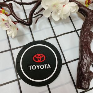 Miếng lót ly ô tô -Lót cốc logo hãng xe ô tô - Để lót cốc cao su cách nhiệt cực tốt chống bám bụi bẩn dễ vệ sinh