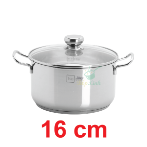 Nồi inox 430 cao cấp FiveStar Standard nắp kính  3 đáy dùng được mọi bếp - Shop Bếp Xinh