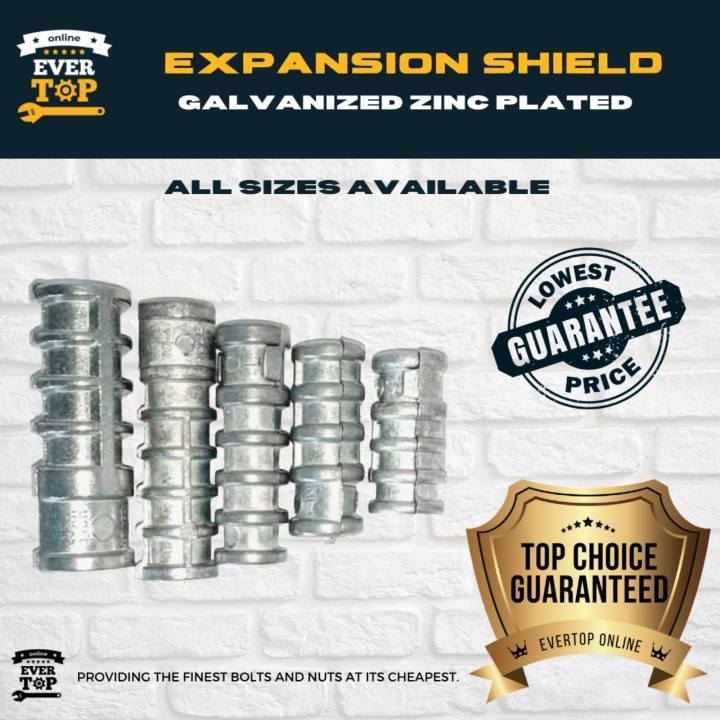 1/4, 5/16, 3/8, 1/2 EXPANSION SHIELD | LAG SHIELD ANCHOR | FOR LAGSCREW ...