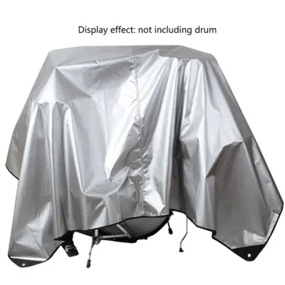Drum Set Cover - Premium Black Waterproof 420D Oxford Fabric with Sier Coating - Anti UV-Rays Protects From the Sun