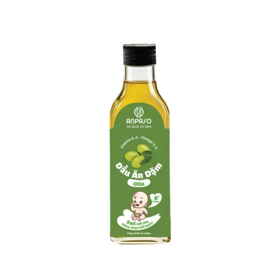 Dầu Ăn Dặm Cho Bé Anpaso Macca Gấc Mè Đen Cá Hồi Óc Chó Olive Bổ Sung Vitamin Tăng Sức Đề Kháng Chai - Bibomart