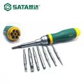 【COOL】 【Worth-Buy SATA 19 In 1 Interchangable Ratchet Screwdriver Set Two-way Ratchet Screw Driver Set Household Repair Tool Hand Tools. 