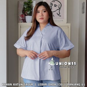 UNION11 - ATASAN JUMBO WANITA LD 126 / BAJU JUMBO WANITA / BAJU KERJA WANITA BIGSIZE / BLOUSE JUMBO WANITA / ATASAN JUMBO XXXL WANITA VALUR