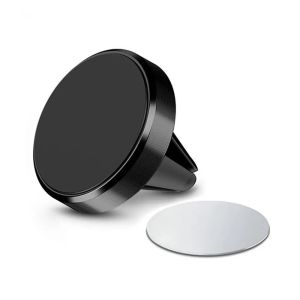 360 Rotating Magnetic Phone Holder For Phone In Car Aircon Vent Mount Universal Mobile Smartphone Stand Magnet Support Cell Holder For All Phone Accessories Alloy Aluminum Metal Silicone Compact Iron Cellphone