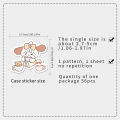 56pcs Japan Cute Mikko Sticker DIY Phone Laptop Guitar Suitcase Diary Skateboard Car Decals KidsToy. 