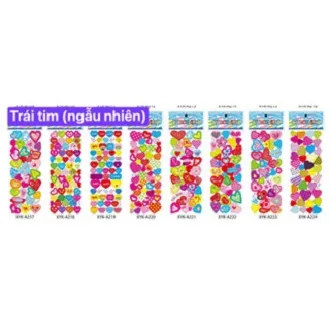 Hình dán sticker 3D nổi cute chống nước chữ động vật siêu nhân công chúa dễ thương trang trí cho bé trai gái