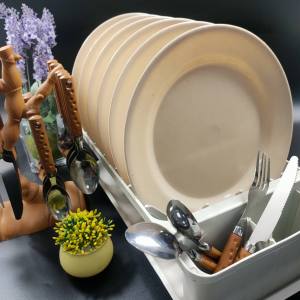 (12 in 1) - 10” WHEAT STRAW / PP PLASTIC PLATE (REUSABLE DINNER PLATE) /10” PARTY PLATE / PLATO #922