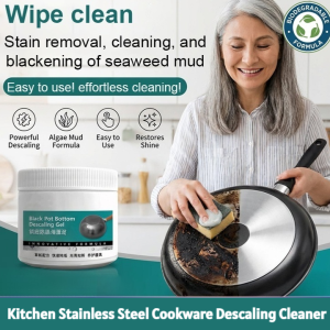 Instant Stain Remover Seaweed Mud Powerful Cleaning Kitchen Stainless Steel Cookware Descaling And Cleaning Gel Powerful Stain Remover Removes Black Residue From Pot Bottoms And Seaweed Mud