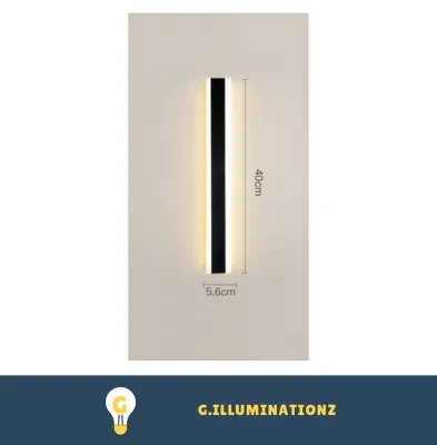 Minimalist Modern LED Linear Wall Lamp for Bedside / Cafe / Living Room