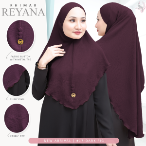 🌸 New Arrival 🌸 Elegant Muslimah Khimar REYANA CEY by Haute Binti Muslimah