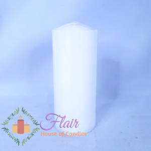 Flair GC85 Colored Large Candle in Glass with Lid and Cross Smokeless and Long lasting Candle (120hrs burning time) 16cm tall
