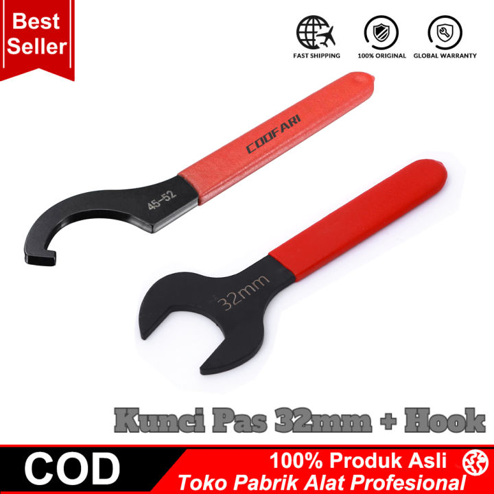 Kunci Komstir 45-52mm Universal Kunci Shockbreker Motor Adjustable Shock Coilover Wrench Spanners