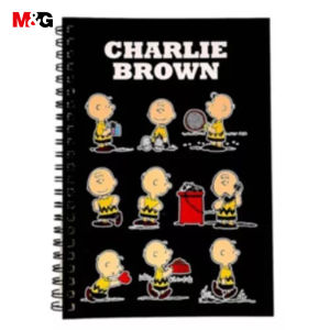 M&G SPYCN54V สมุดโน๊ต Snoopy สมุดปกอ่อนริมลวดคู่มีเส้น ขนาด A5 50แผ่น อุปกรณ์การเรียน