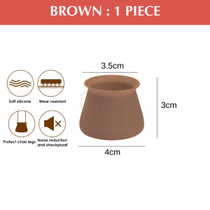 QB Chair leg cover Silicone table leg foot pad chair leg protector anti slip Pembalut penutup Sarung kaki kerusi meja