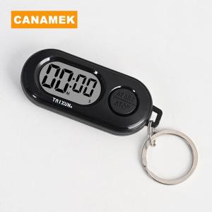 【CANAMEK】 Stop Timer Sports Stop Timer Keychain With LCD Screen Pocket Size Ornament Digital Countdown Clock For Various Scenarios