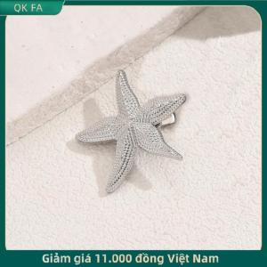 QK FA ✨ 1 3pcs hợp thời trang Shell Starfish tóc Clip Y2K kỳ nghỉ phong cách kẹp tóc phụ nữ cô gái kim loại bên bangs Clip Phụ Kiện Tóc Quà Tặng